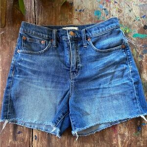 Madewell high rise cutoff shorts